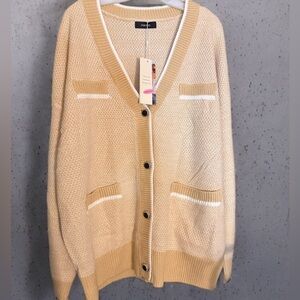 NWT Cardigan Sweaters V-Neck Button Down Womens Cardigan with Pockets
